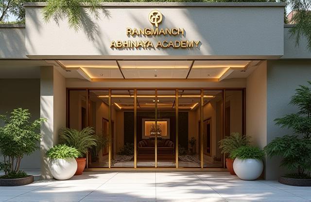 Exterior view of Rangmanch Abhinaya Academy building.